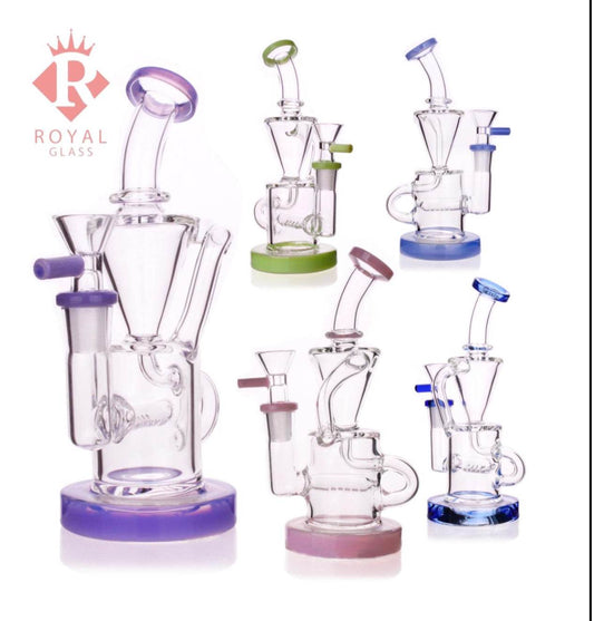 RK Quality Glass 7.5 Inch Recycling Dab Rig - RK Quality Glass