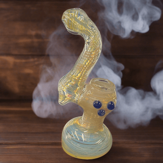 RK Quality Glass Silver Fumed Glass Bubbler for Smoking - RK Quality Glass