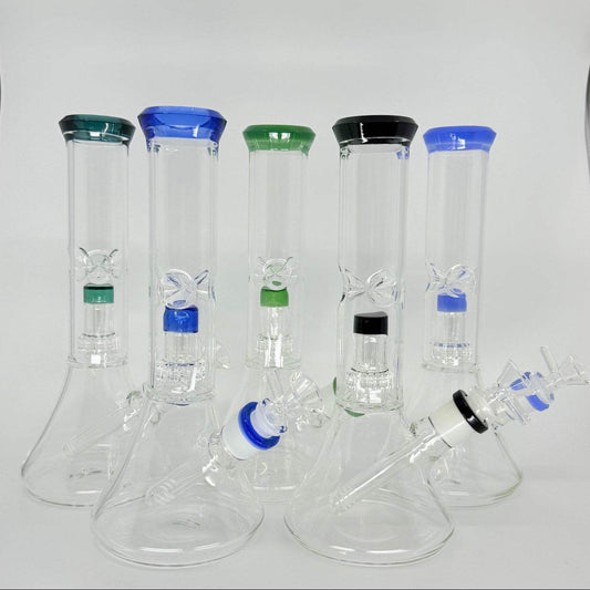 RK Quality Glass Swiss Showerhead Bong - Premium Design - RK Quality Glass