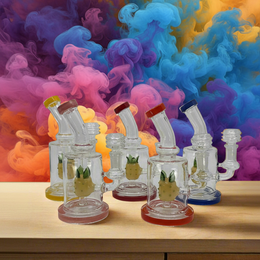 RK Quality Glass Pineapple Shower Head Dab Rig - Wholsell Smokeshop