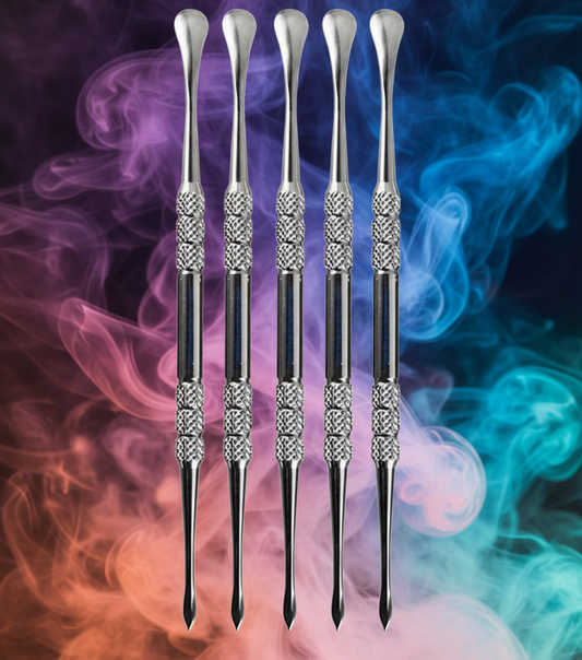 RK Quality Glass 5-Piece Dab Tool Set - Wholsell Smokeshop