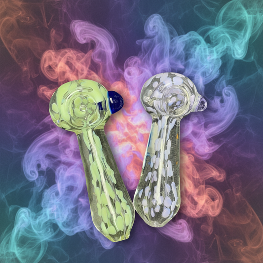 Color Dot Mix Hand Pipe Wholesale - RK Quality Glass