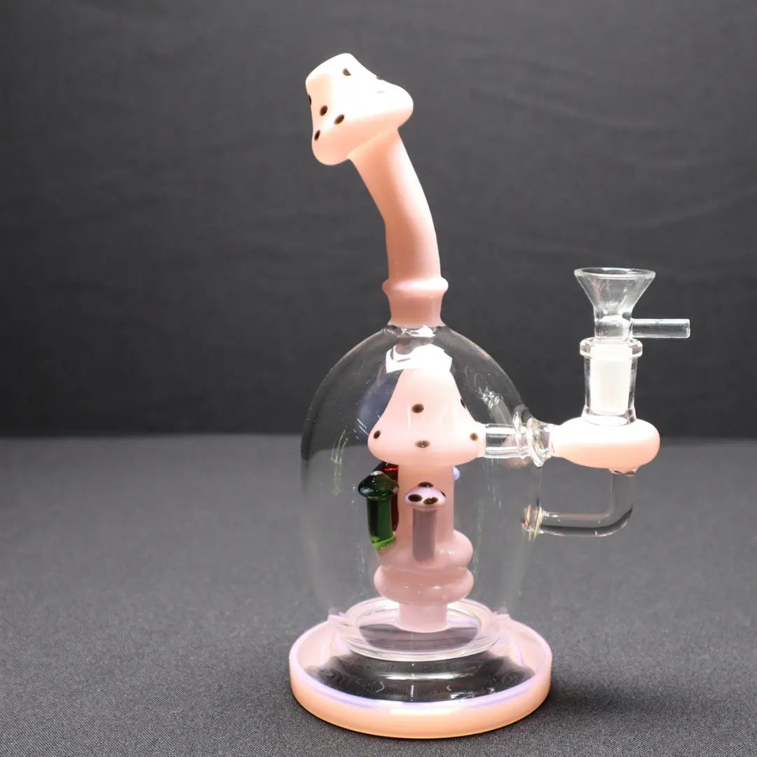9″ Mushroom Showerhead Perc Dab Rig - RK Quality Glass