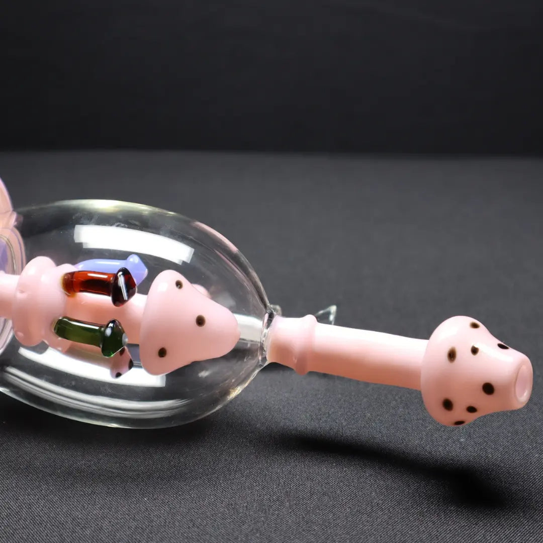 9″ Mushroom Showerhead Perc Dab Rig - RK Quality Glass