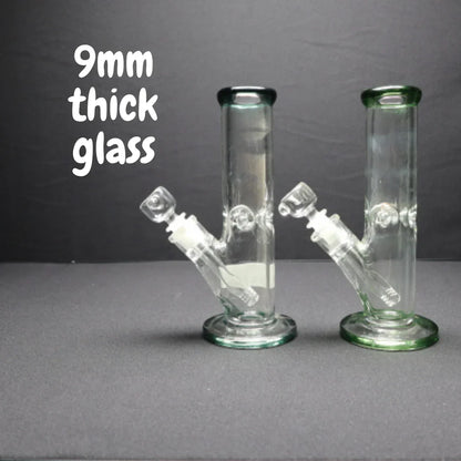 RK Quality Glass 10 Inch Straight Water Bong - Premium 9mm - RK Quality Glass