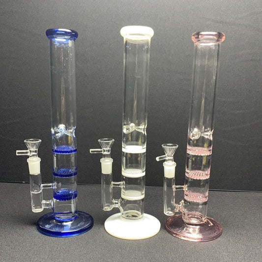 RK Quality Glass 12 Inch Slim Honeycomb Bong - RK Quality Glass