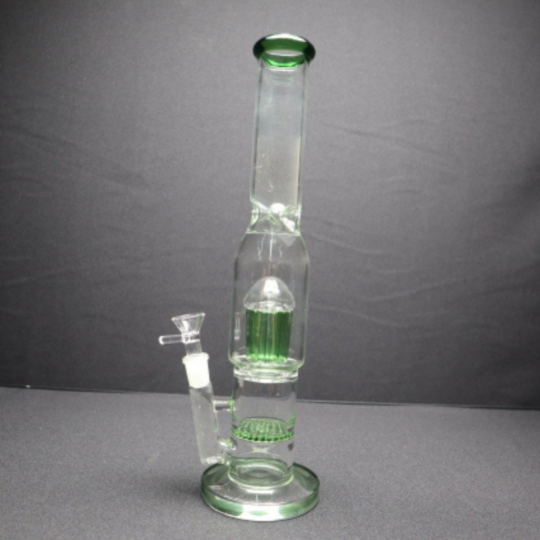 180 25RKQG 16" tree perck honey comb straight bong