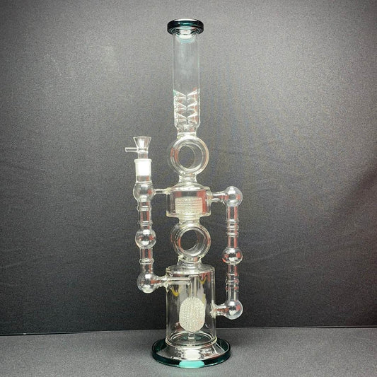 RK Quality Glass 22 Inch Dual Shower Head Dab Rig - RK Quality Glass