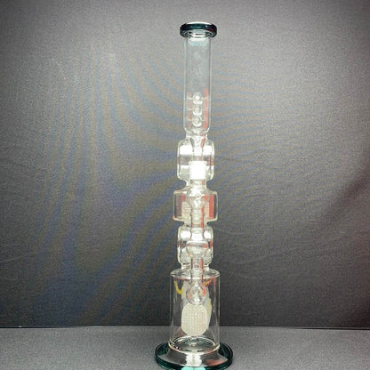 RK Quality Glass 22 Inch Dual Shower Head Dab Rig - RK Quality Glass