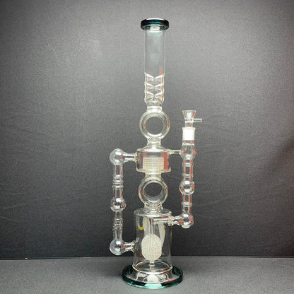 RK Quality Glass 22 Inch Dual Shower Head Dab Rig - RK Quality Glass