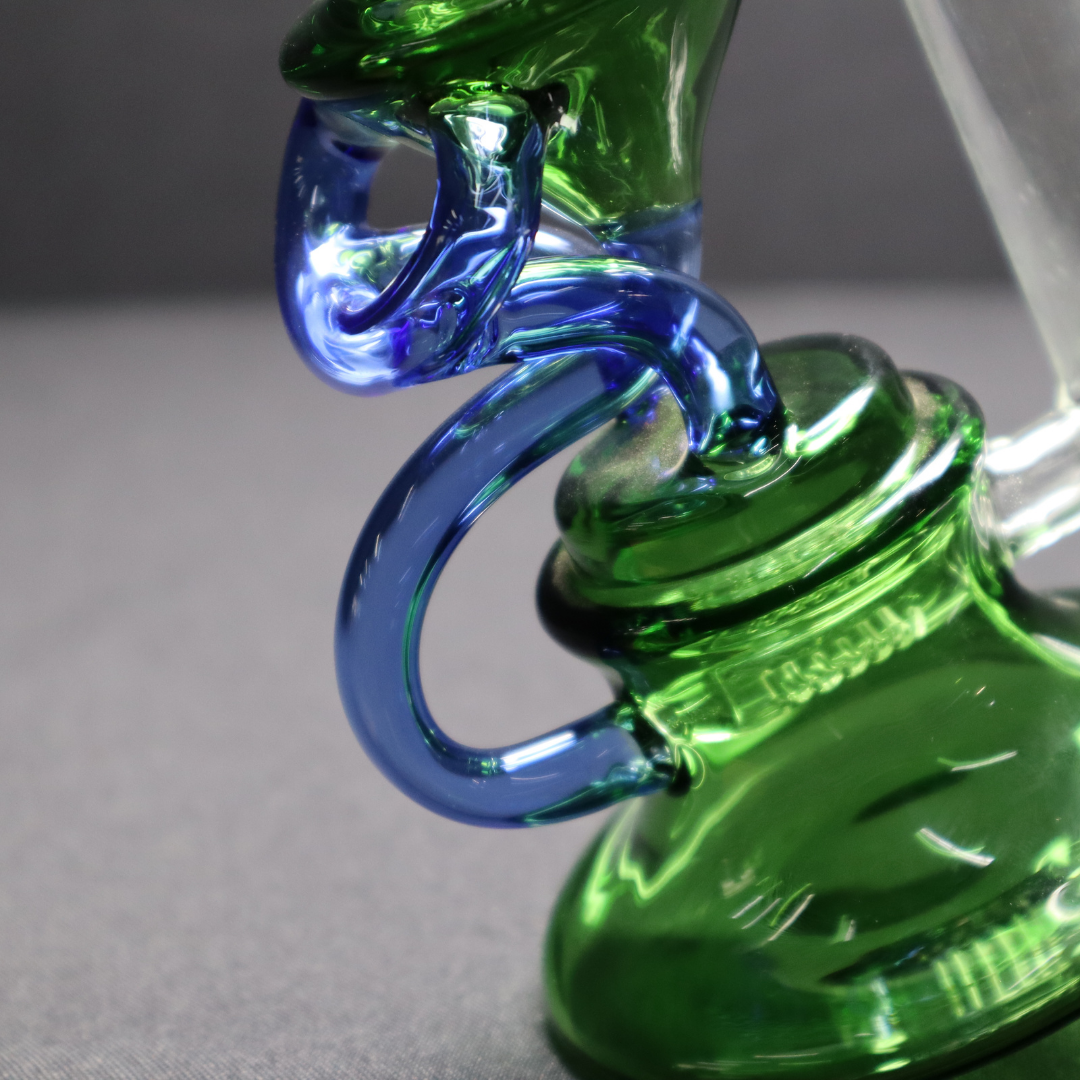 130 29RKQG 9" tall recycler dab rig