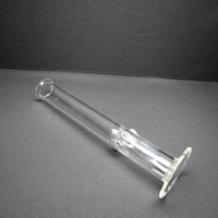 202 17RKQG 16" clear 5mm straight bong