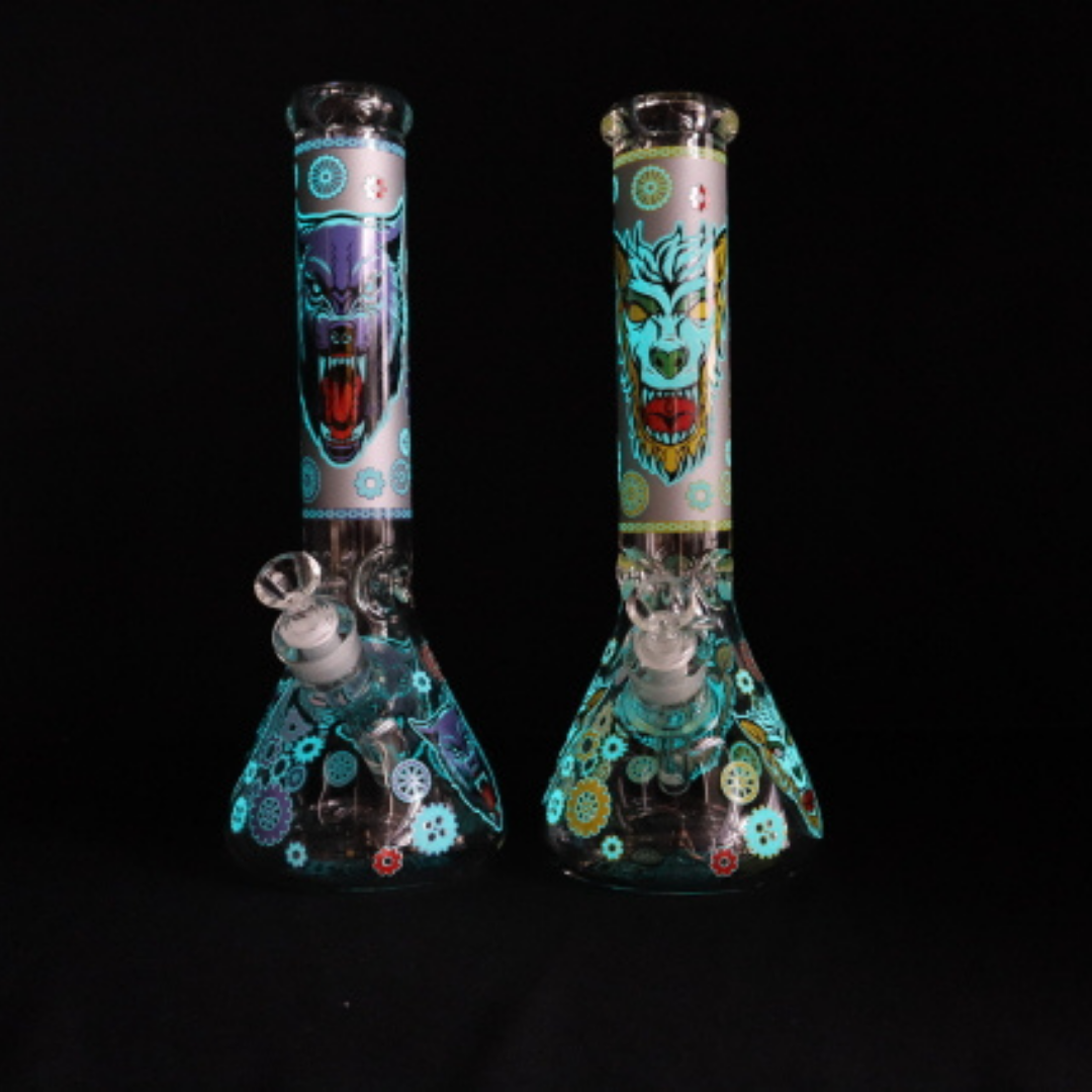 151 28RKQG 14" glow in the dark beaker