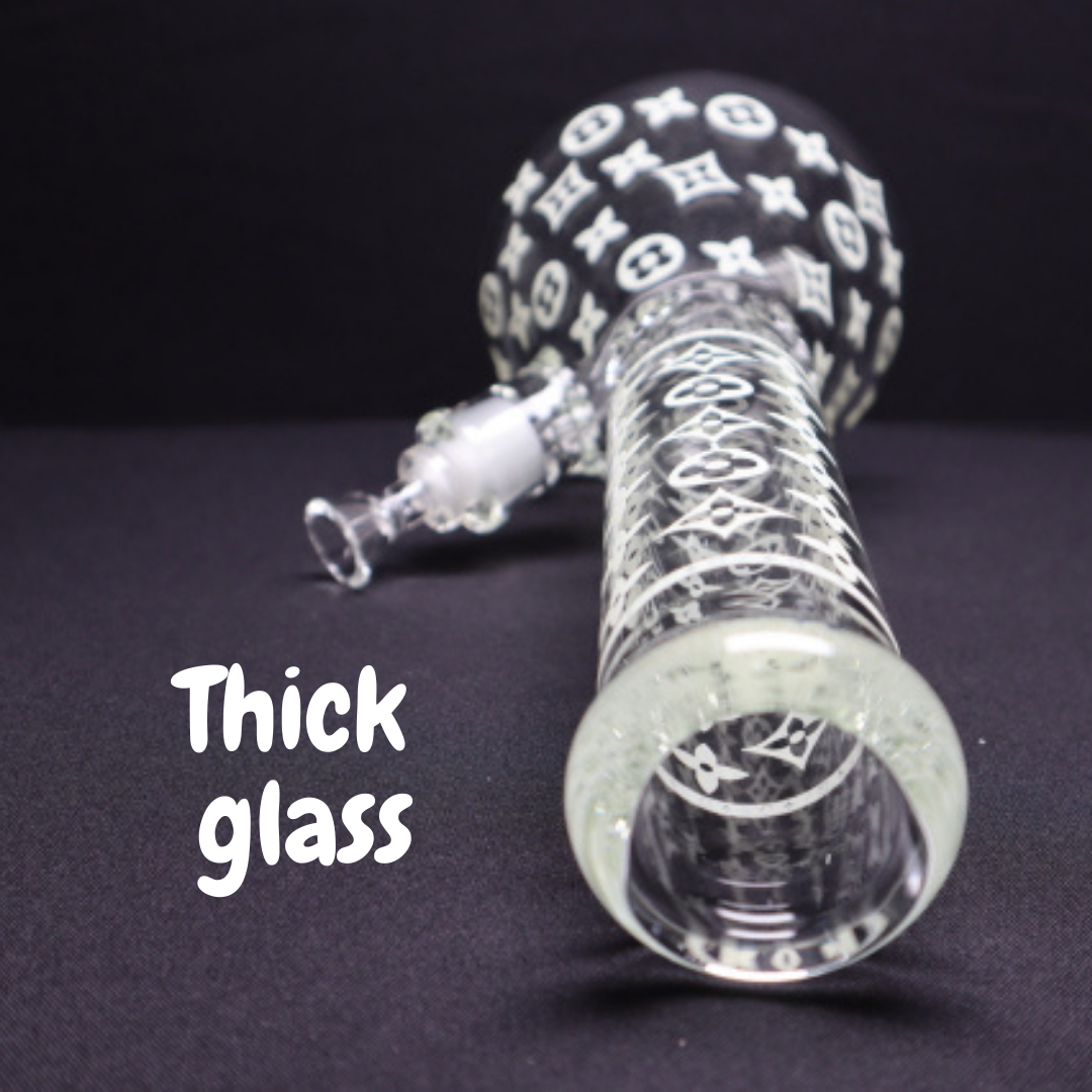 219 28RKQG 14" Glow in the Dark L/V Beaker Bong