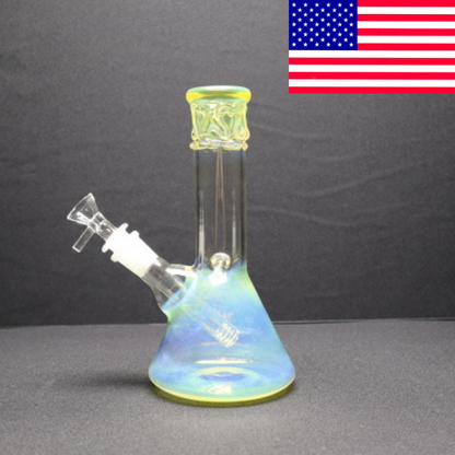 AMERICAN MAID 10" Fumed ice beaker bong - RK Quality Glass