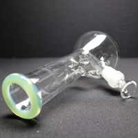 173 10RKQG 8" color mouth piece clear beaker