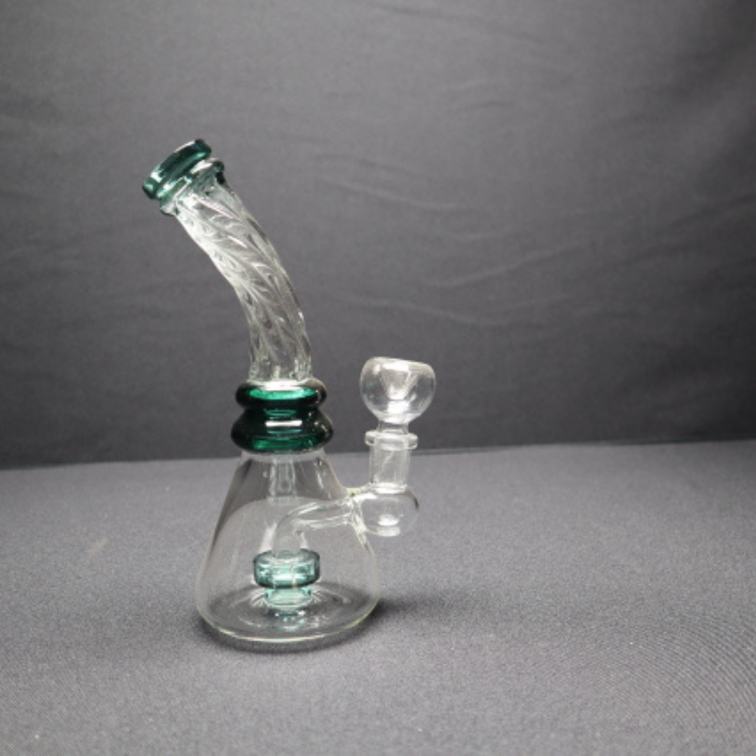 172 12RKQG 6" shower head perc twisted neck rig