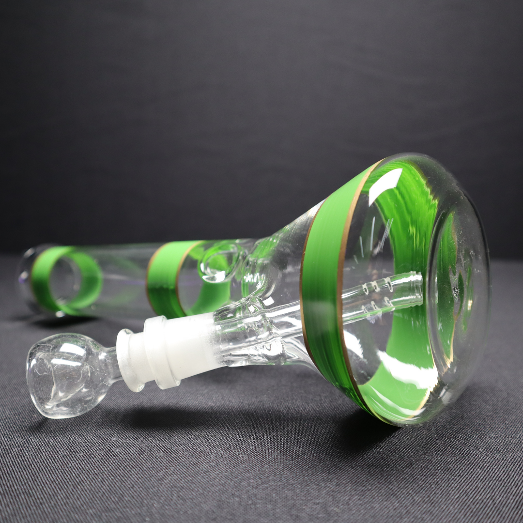 208 15RKQG 10" color strip beaker bong