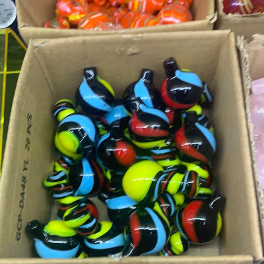 RK Quality Glass Colorful Airflow Carb Cap for Dab Rigs - RK Quality Glass