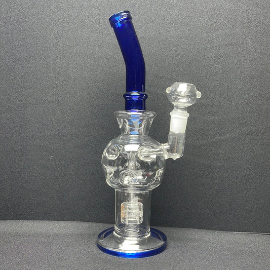 581 RKQG 18 12” shower head bent dab rig