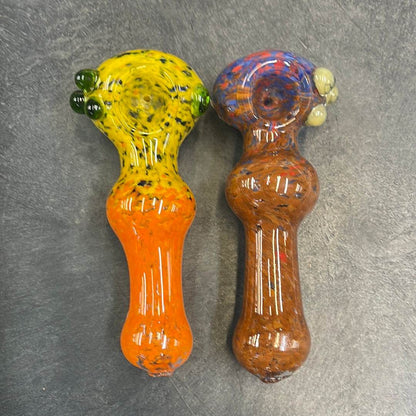 5” Frit Spoon Hand Pipe - HP1017 - RK Quality Glass