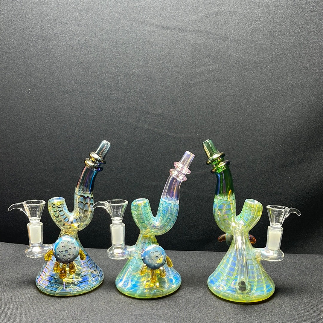 711 RKQG17 8” recycle dab rig with locket