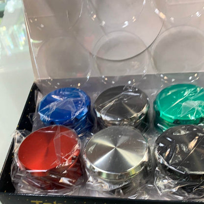 3 Piece magnetic high grade herb grinder - GR102 - RK Quality Glass