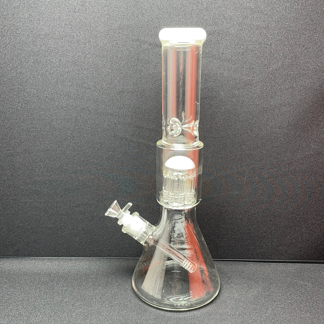 350 xyz399 16” 9mm clear glass 12 arm tree perc rig