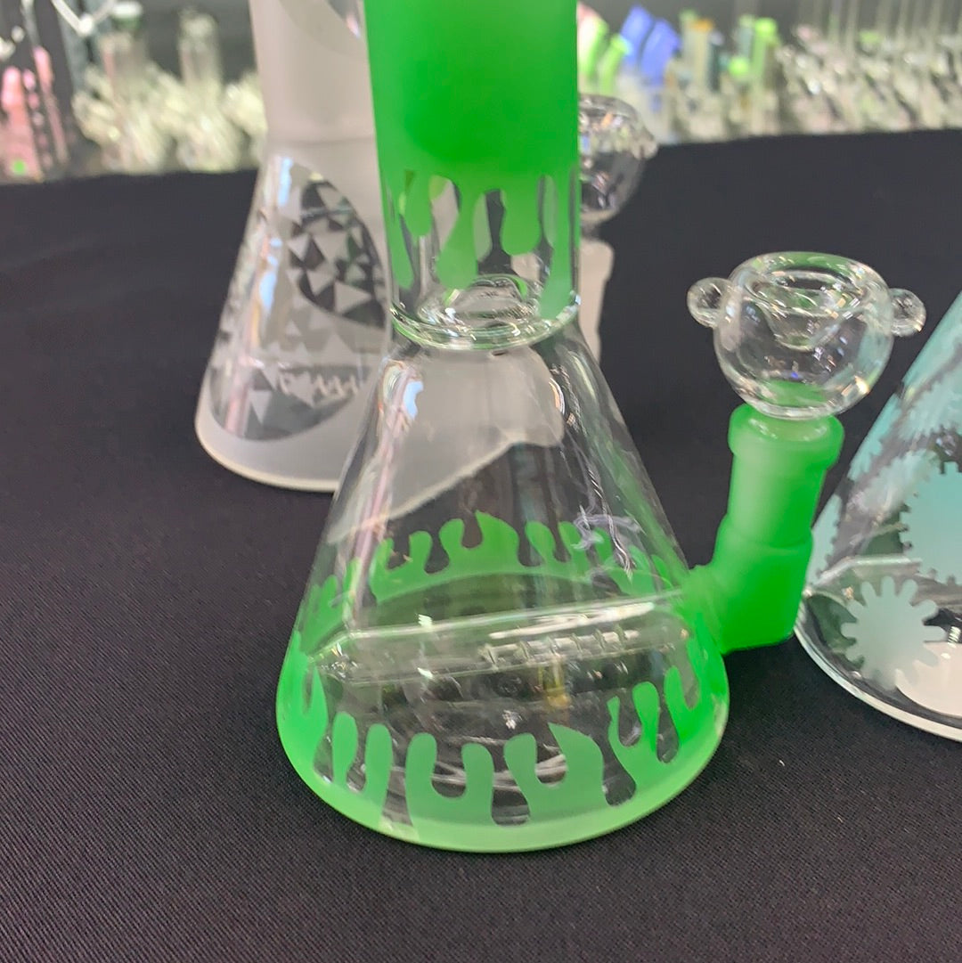 264 15RKQG 8” glow in the dark inline perc