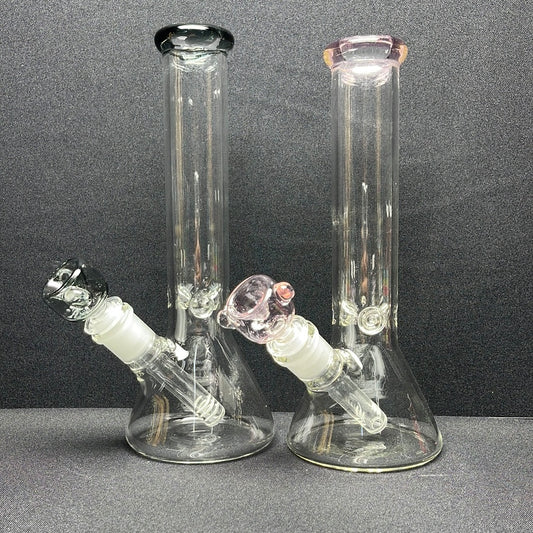 537 RKQG 12 10” color mouth beaker bong