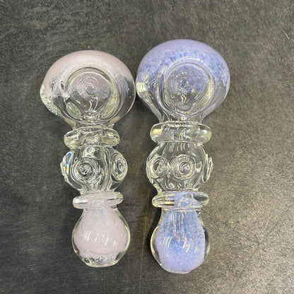 3.5” Marvel color frit spoon Hand Pipe - HP1018 - RK Quality Glass