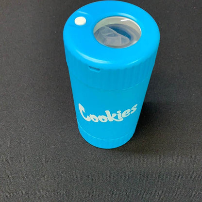 2 IN 1 Led jar with grinder for dispensary packaging -JR100 - RK Quality Glass