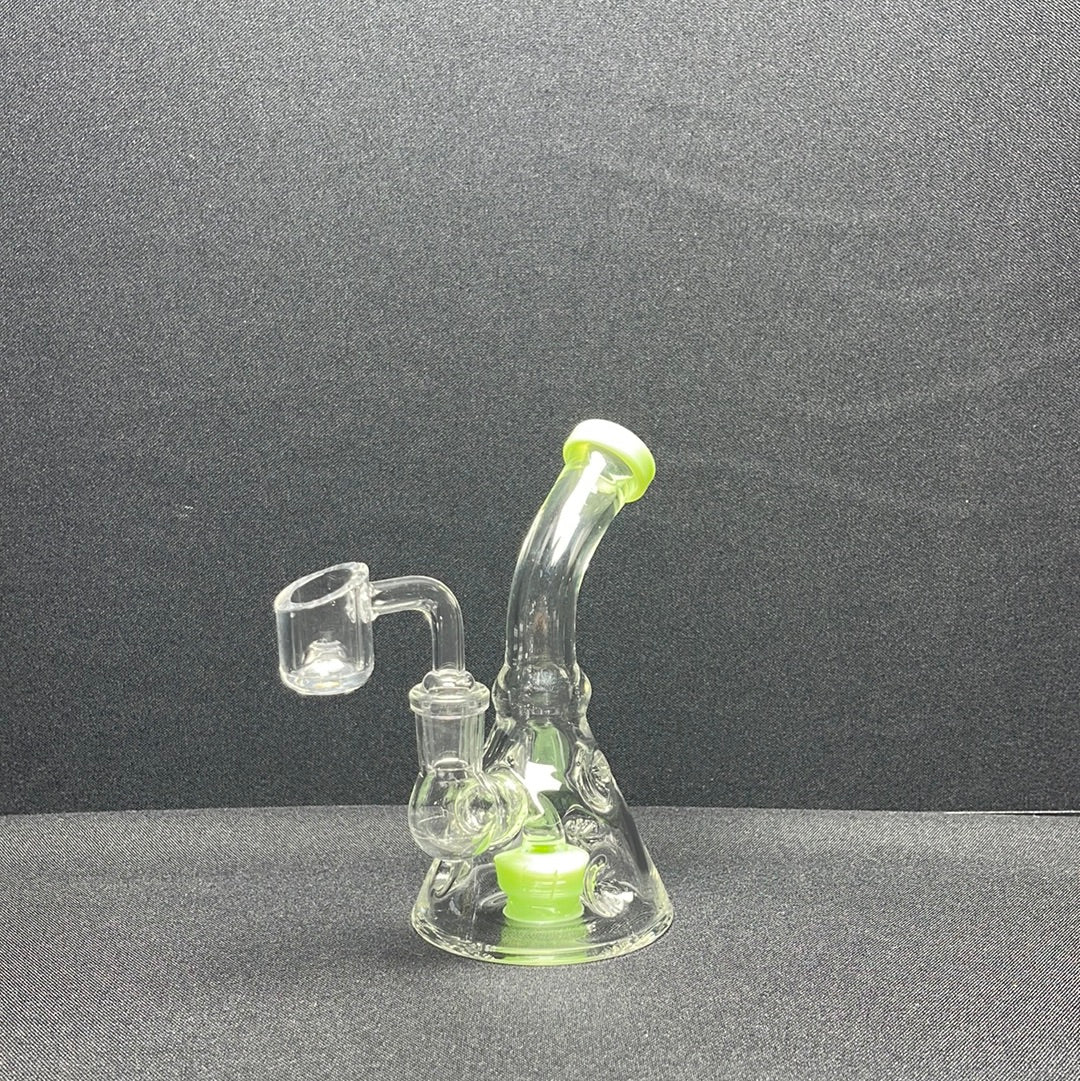 563 RKQG 6” 10 shower head dab rig