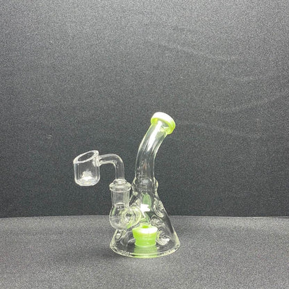 6” shower head Mini dab rig - WP141 - RK Quality Glass