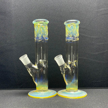 8” American made fumed straight Tube Bong - WP148 - RK Quality Glass