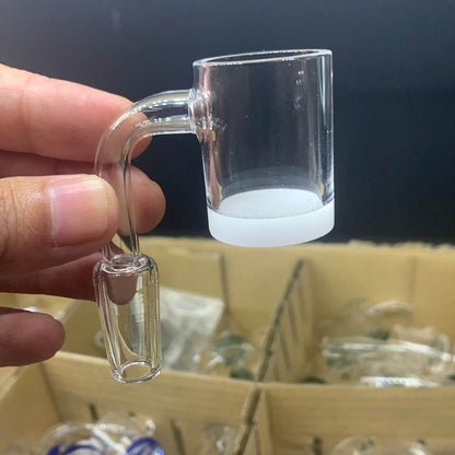 14mm color base 90 degrees quartz banger - RK Quality Glass