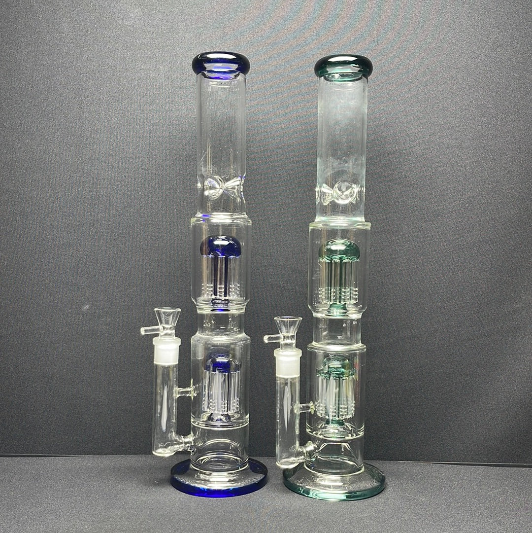 528 RKQG 40 16” double tree perc straight water pipe