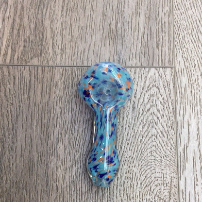 3" Mix Frit hand pipe - HP1013 - RK Quality Glass