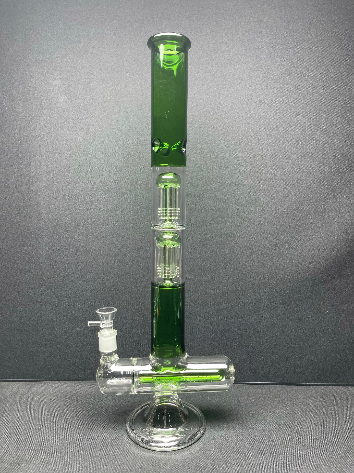 RKQG 476 22” double tree perc inline straight water pipe