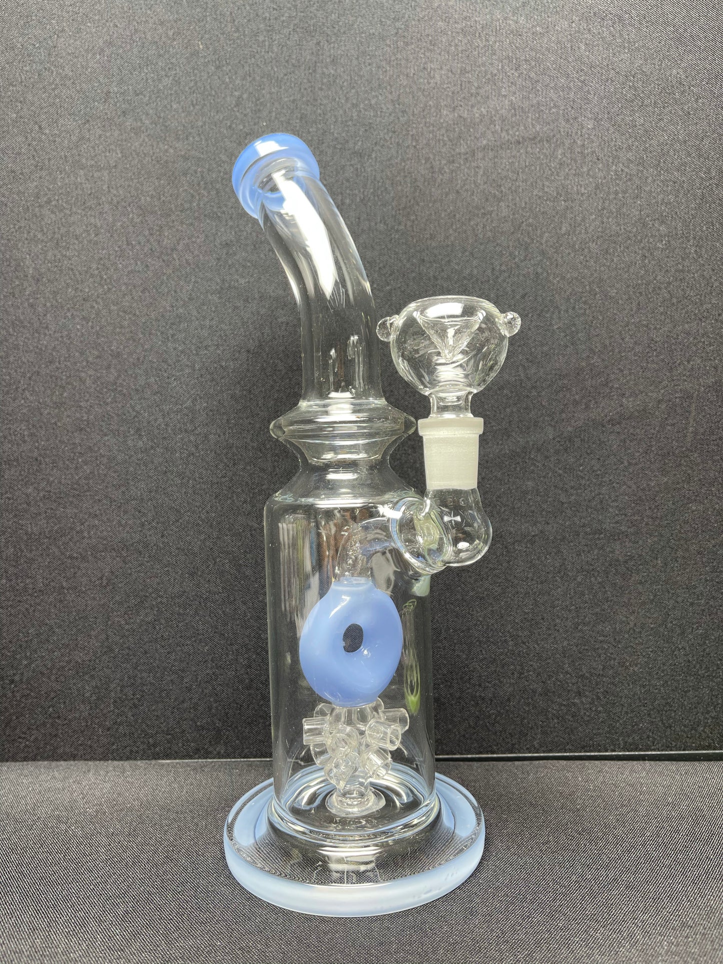 460RKQG16 10” color bent corona s/h dab rig