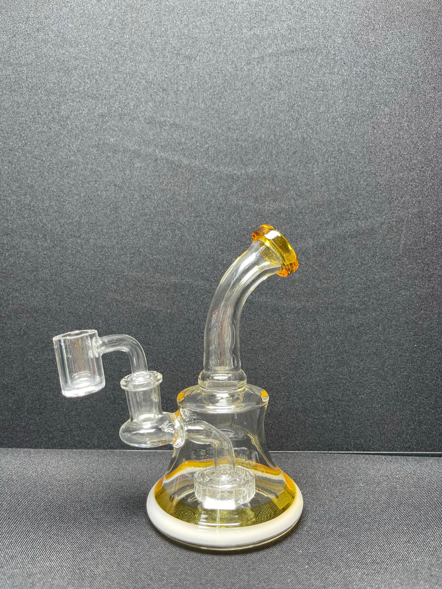 438  10RKQG 6” color bent dab rig