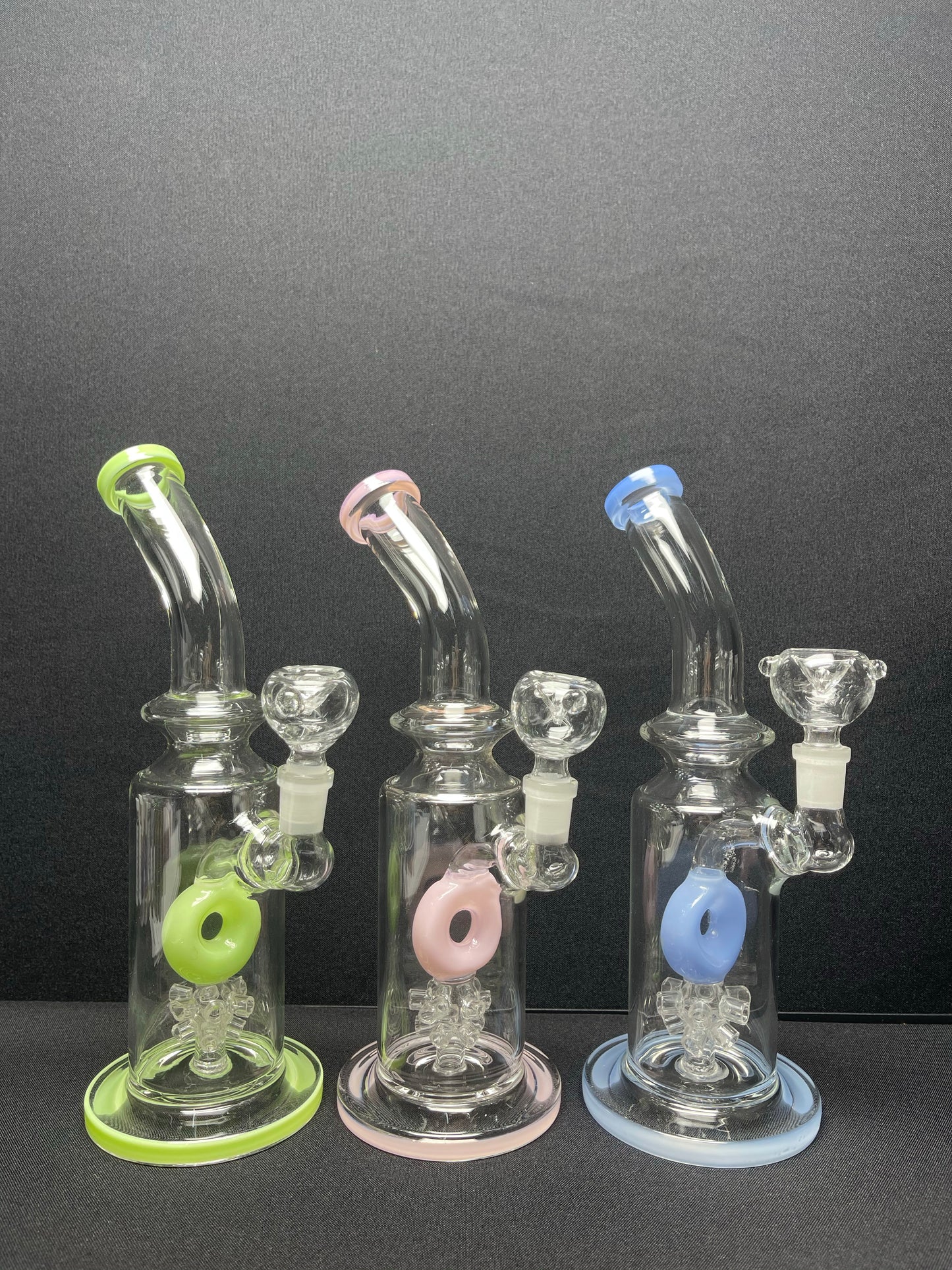 460RKQG16 10” color bent corona s/h dab rig