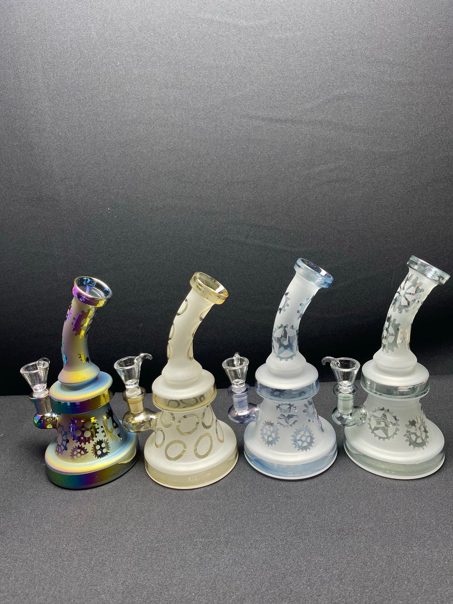 701 RKQG16 8” frosted dab rig