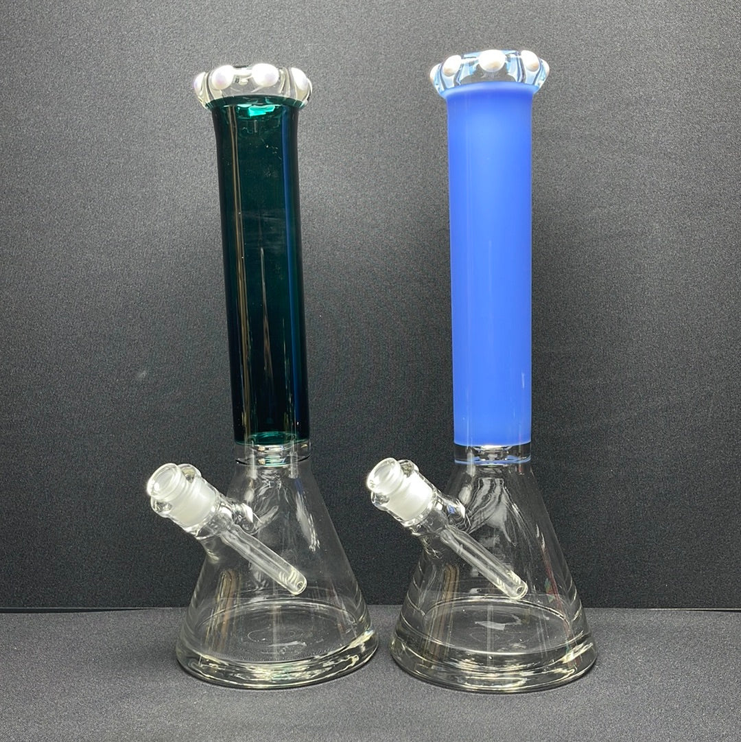 532 RKQG 40 16” 9mm color tube beaker bong