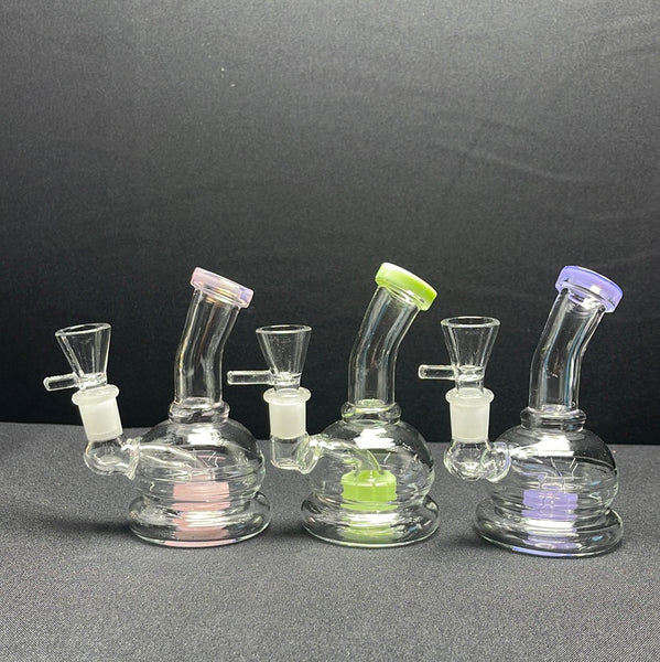 431 6” slime color glass mini rig