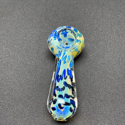 4” Blue dot hand pipe 125 gm - HP1001 - RK Quality Glass