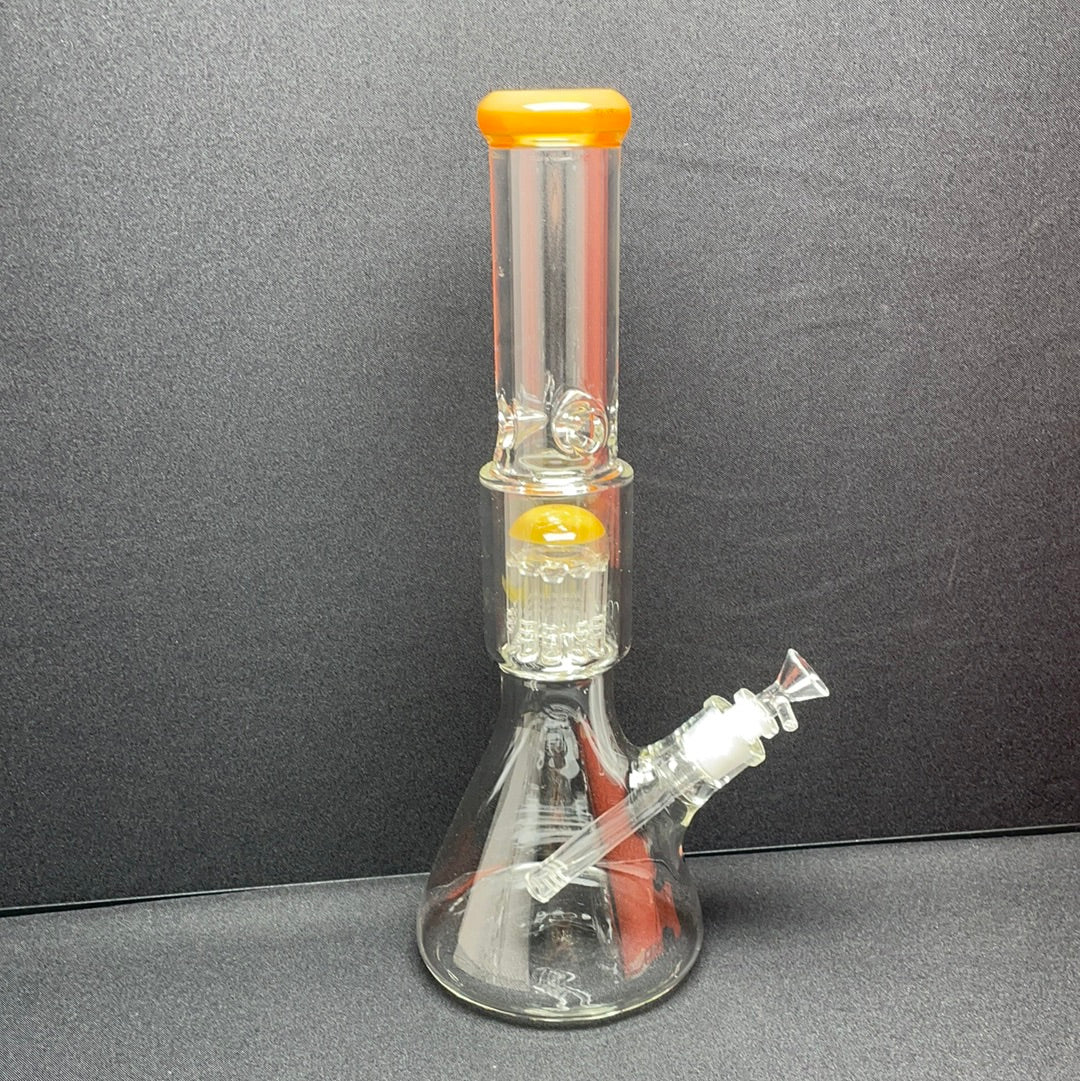 350 xyz399 16” 9mm clear glass 12 arm tree perc rig