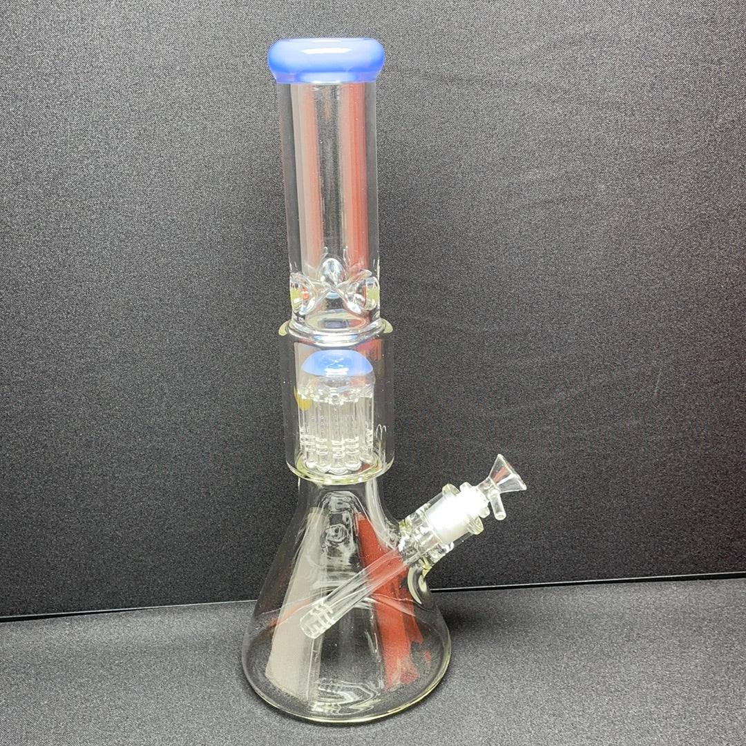 350 xyz399 16” 9mm clear glass 12 arm tree perc rig