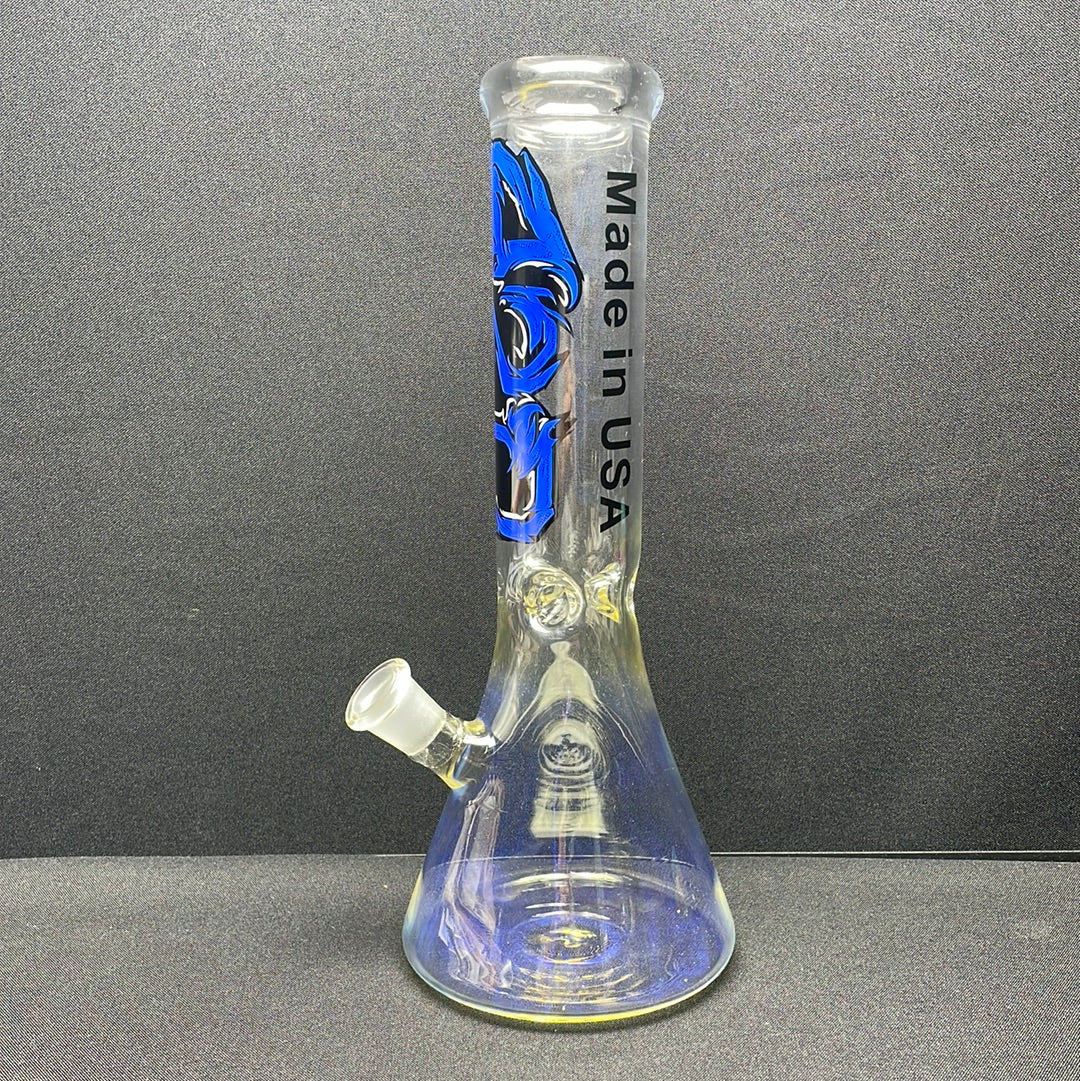 601 American made fume glass 420 decal 12” beaker