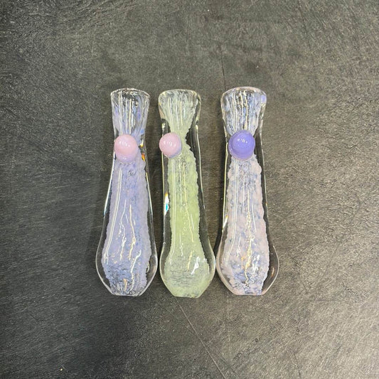 Slime frit one hitter Hand pipe - OH102 - RK Quality Glass